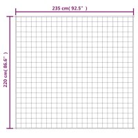 vidaXL Gewichtsdecke Grau 220x235 cm 11 kg Stoff