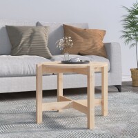 vidaXL Couchtisch &Oslash; 62,5x45 cm Massivholz Kiefer