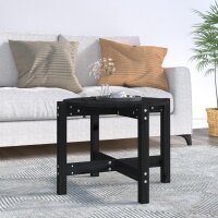 vidaXL Couchtisch Schwarz Ø 62,5x45 cm Massivholz...