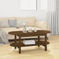 vidaXL Couchtisch Honigbraun 110x55x45 cm Massivholz Kiefer