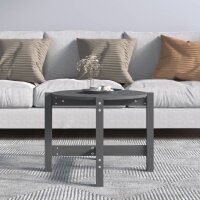 vidaXL Couchtisch Grau &Oslash; 62,5x45 cm Massivholz Kiefer