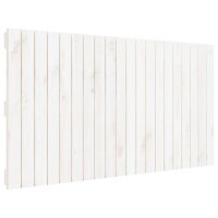 vidaXL Wand-Kopfteil Wei&szlig; 127,5x3x60 cm Massivholz Kiefer