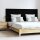 vidaXL Wand-Kopfteil Schwarz 166x3x60 cm Massivholz Kiefer