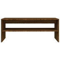 vidaXL Couchtisch Braun Eichen-Optik 100x40x40 cm Holzwerkstoff