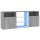 WOWONA TV-Schrank mit LED-Leuchten Grau Sonoma 120x30x50 cm