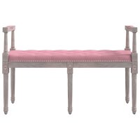 vidaXL Sitzbank Rosa 110x40x70 cm Samt