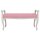 vidaXL Sitzbank Rosa 110x45x60 cm Samt