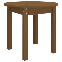 vidaXL Couchtisch Honigbraun Ø 45x40 cm Massivholz...