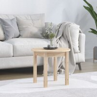 vidaXL Couchtisch Ø 45x40 cm Massivholz Kiefer