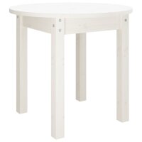 vidaXL Couchtisch Weiß Ø 45x40 cm Massivholz...