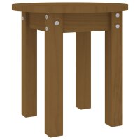 vidaXL Couchtisch Honigbraun Ø 35x35 cm Massivholz...