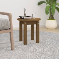 vidaXL Couchtisch Honigbraun Ø 35x35 cm Massivholz...