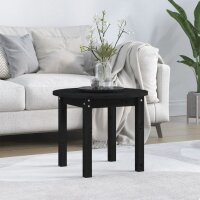 vidaXL Couchtisch Schwarz Ø 55x45 cm Massivholz...