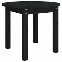 vidaXL Couchtisch Schwarz Ø 55x45 cm Massivholz...