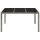 vidaXL Gartentisch mit Glasplatte Grau 150x90x75 cm Poly Rattan