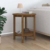 vidaXL Couchtisch Honigbraun Ø 55x60 cm Massivholz...