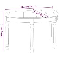 vidaXL Sitzbank Hellgrau 81,5x41x49 cm Samt