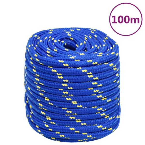 vidaXL Bootsseil Blau 18 mm 100 m Polypropylen