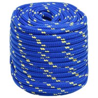 vidaXL Bootsseil Blau 18 mm 100 m Polypropylen