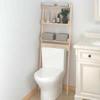 vidaXL Toilettenregal 63,5x32x179 cm Massivholz Kiefer