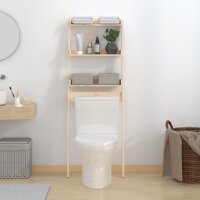 vidaXL Toilettenregal 63,5x32x179 cm Massivholz Kiefer