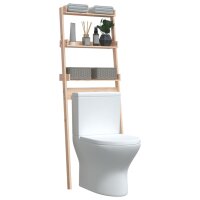 vidaXL Toilettenregal 63,5x32x179 cm Massivholz Kiefer