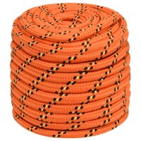 vidaXL Bootsseil Orange 18 mm 100 m Polypropylen