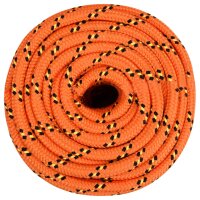 vidaXL Bootsseil Orange 18 mm 100 m Polypropylen