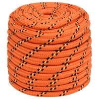 vidaXL Bootsseil Orange 18 mm 50 m Polypropylen