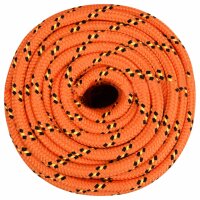 vidaXL Bootsseil Orange 18 mm 50 m Polypropylen