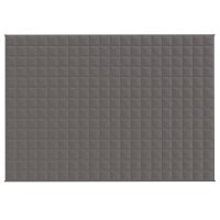 vidaXL Gewichtsdecke Grau 138x200 cm 10 kg Stoff