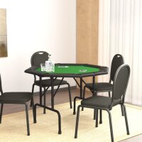vidaXL Pokertisch Klappbar 8 Spieler Grün 108x108x75 cm