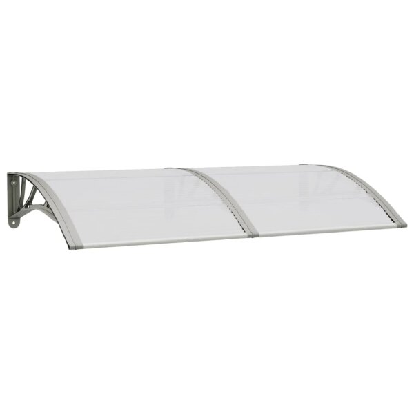 vidaXL T&uuml;rvordach Grau 150x80 cm Polycarbonat