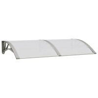 vidaXL Türvordach Grau 150x80 cm Polycarbonat