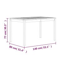 vidaXL 5-tlg. Garten-Essgruppe Massivholz Teak