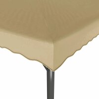 vidaXL Pavillon Taupe 3x3 m Aluminium und Stahl