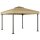 vidaXL Pavillon Taupe 3x3 m Aluminium und Stahl