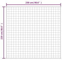 vidaXL Gewichtsdecke Grau 220x230 cm 15 kg Stoff