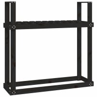 vidaXL Kaminholzregal Schwarz 110x35x108,5 cm Massivholz...