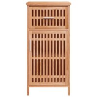 vidaXL Badschrank 42x29x82 cm Massivholz Nussbaum