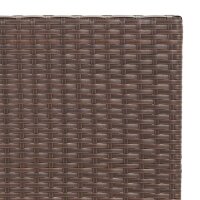 vidaXL Bistrotisch Klappbar Braun 55x54x71 cm Poly Rattan