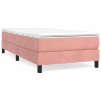 vidaXL Boxspringbett Rosa 90x190 cm Samt