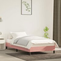 vidaXL Bettgestell Rosa 90x190 cm Samt