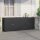 vidaXL Gartenschrank Schwarz 198x55,5x80 cm Poly Rattan