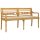 vidaXL Batavia-Bank mit Beigem Kissen 150 cm Massivholz Teak