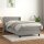 vidaXL Boxspringbett mit Matratze Hellgrau 90x190 cm Samt