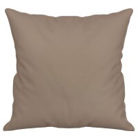 vidaXL Zierkissen 2 Stk. Taupe 40x40 cm Mikrofasergewebe