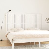 vidaXL Wand-Kopfteil Weiß 204x3x110 cm Massivholz...