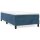 vidaXL Boxspringbett mit Matratze Dunkelblau 80x200 cm Samt