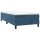 vidaXL Boxspringbett mit Matratze Dunkelblau 80x200 cm Samt